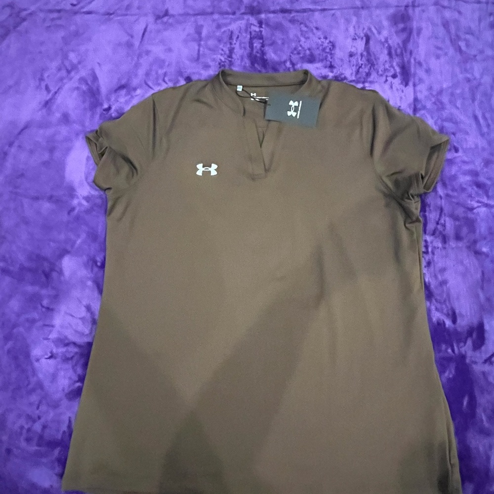 Under Armour Women's Chocolate Brown Short Sleeve Tee